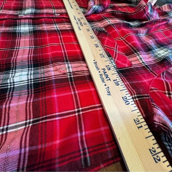 Victoria’s Secret Red Plaid Flannel Pajama Set Size Large - Picture 10 of 13